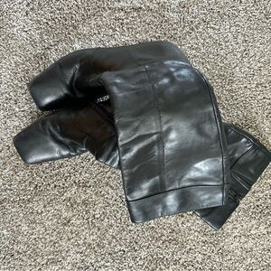 Via Spiga Black and Beige Leather Boots